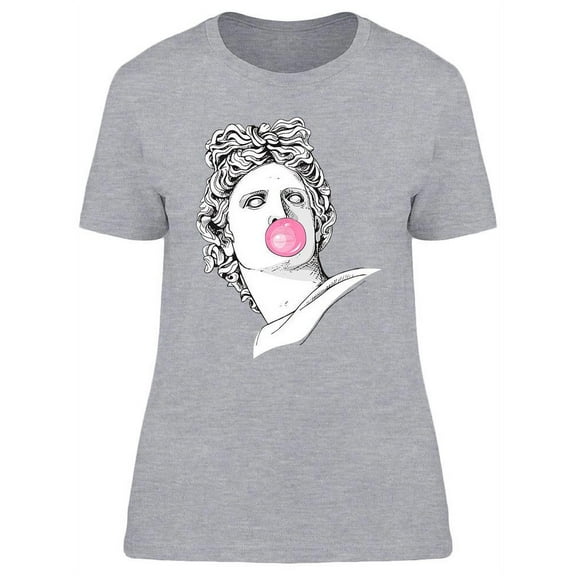 Apollo Statue With Bubble Gum T-Shirt Women -Image by Shutterstock, Female Large