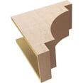 thumbnail image 6 of 9"W x 18"D x 18"H Classic Mediterranean Rough Cedar Woodgrain TimberThane Corbel, Primed Tan, 6 of 6