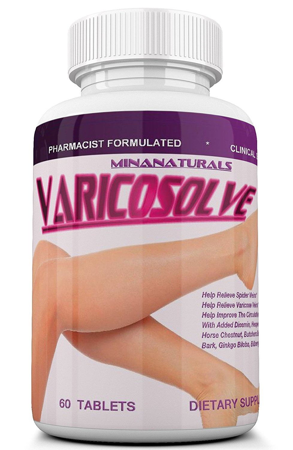VARICOSOLVE The Natural Varicose Vein and Spider Vein Relief. Improve Circulation. Triple