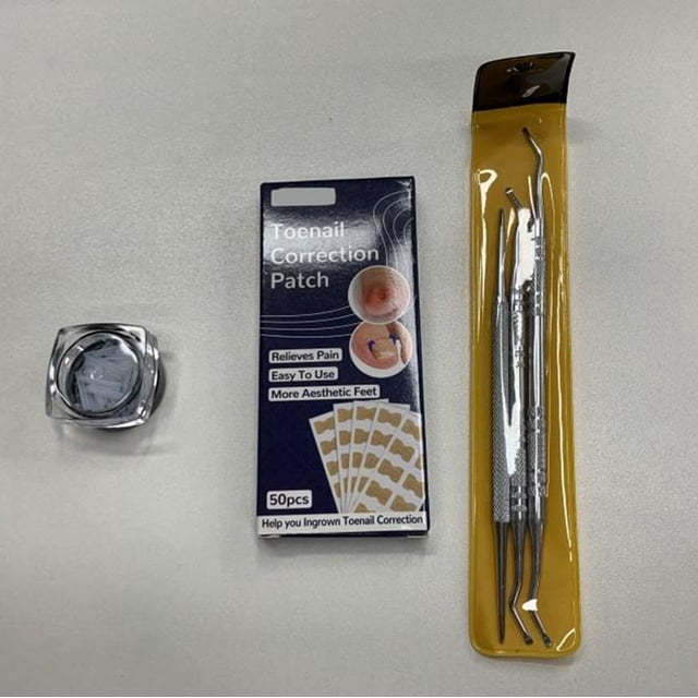 Kit de parches para corrección de uñas de los pies Ormromra herramientas de pedicura