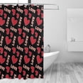 thumbnail image 2 of Fuzoiu Heart and love Print Waterproof Shower Curtain 72x72in with Heavy Duty Metal Grommets,Machine Washable Spring Modern Shower Curtains, 2 of 5