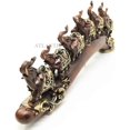 thumbnail image 5 of African Elephant Herd On Migration Journey Figurine In Dark Mahogany Finish, 5 of 5