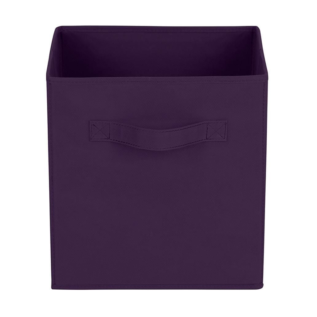Mainstays Storage Cube Basket Box, Foldable, Home Organization, Main Materials Are Non Worn Fabric and Paper Card, Perfect for Nursery, Playroom Etc.
