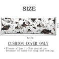 thumbnail image 2 of Cow Print Body Pillow Cover Western Cow White Brown Cowhide Printed Long Pillow Case Protector with Zipper Decorative Soft Large Pillow Cases Covers Cushion for Beding,Couch,Sofa,Home Gift 20"x54", 2 of 4