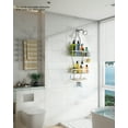 thumbnail image 7 of VANCORE Hanging Shower Caddy Bathroom Organizer - Over Head Long Rack for Tall Showerhead - Extra Large Shelf for Big Shampoo Bottles with Soap Holder, 7 of 7