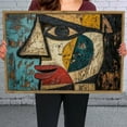 thumbnail image 6 of Abstract Face Artwork Decor Horizontal Canvas Wall Art with Lightweight Foam Frame - Durable and Ready to Hang, Modern Decorative Print for Living Room, Bedroom, Or Office, 6 of 7