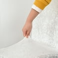 thumbnail image 4 of Rosnek Velvet Shiny Fabric Chair Cover Universal Size Stretch Seat Protector Case Dining Room Chair Slipcovers Home Hotel Banquet Decoration, 4 of 5