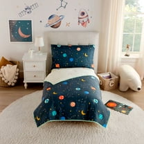 Parent's Choice 3-Piece Toddler Bedding Comforter Set, Space
