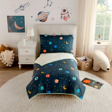 Parent's Choice 3-Piece Toddler Bedding Comforter Set, Space