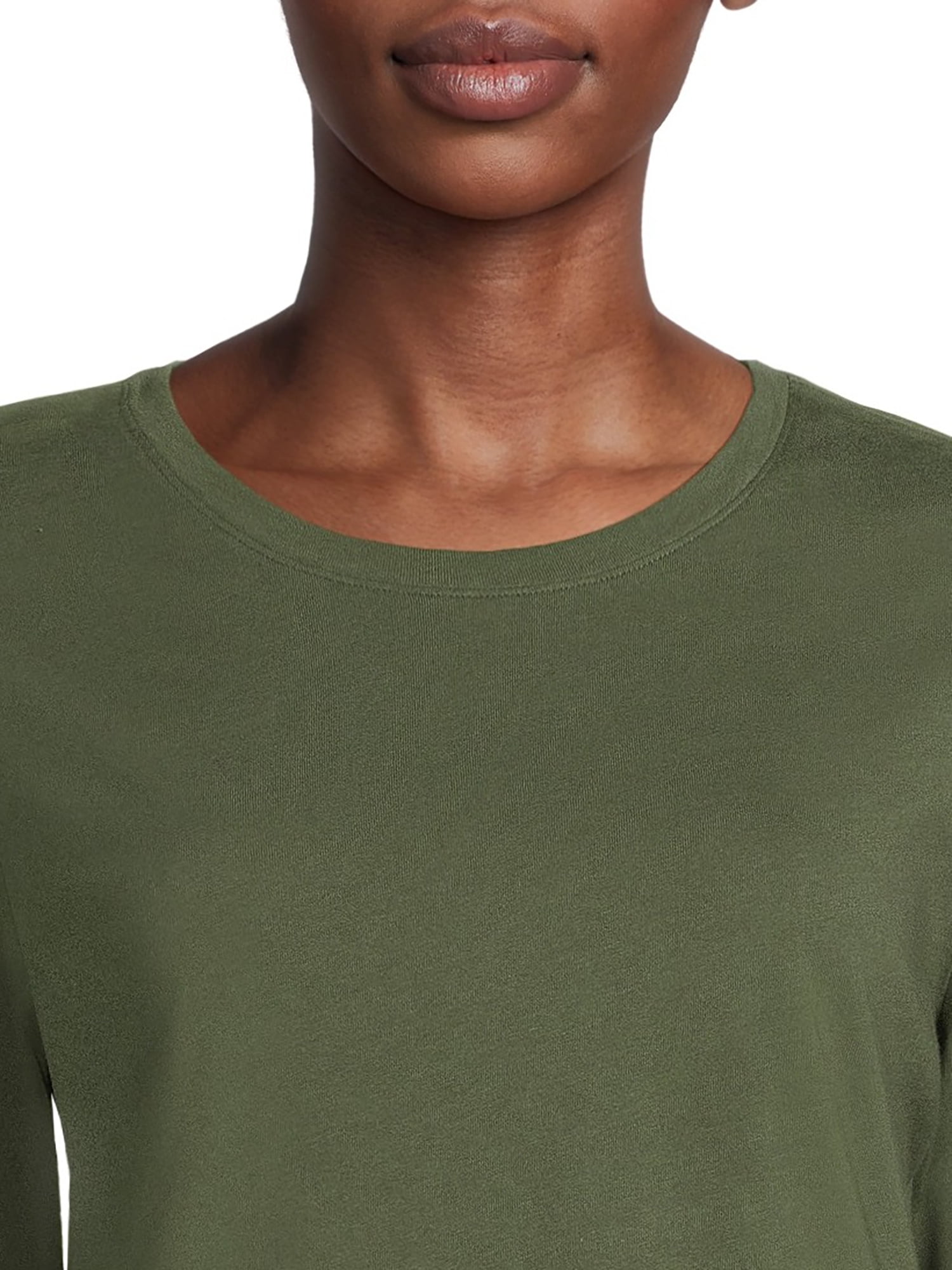 Time and Tru Women's Long Sleeve T-Shirt (3 Pack)