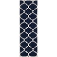 thumbnail image 1 of Unique Loom 3128788 2 ft. 7 in. x 8 ft. Austin Trellis Runner Rug, Navy Blue, 1 of 2