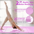 thumbnail image 2 of BalanceFrom 4-Panel All-Purpose Folding Gymnastics Workout Mat, 10' x 4' x 2", Light Pink, 2 of 7