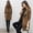 Coffee, variant on Lilgiuy Women's Autumn Winter Casual Jacket Casual Outwear Cardigan Slim Coat Overcoat