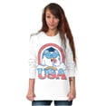 thumbnail image 4 of Tootsie Mr Owl American Patriot USA Unisex Plus Size Long Sleeve Shirt Brisco Brands 2X, 4 of 5