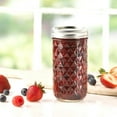 thumbnail image 2 of Kerr Regular Mouth Quilted Crystal Jelly Jars with Lids & Bands, 12 Count, 2 of 3
