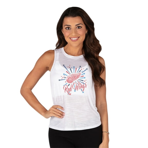 Women's Concepts Sport White Detroit Red Wings Infuse Knit Tank Top