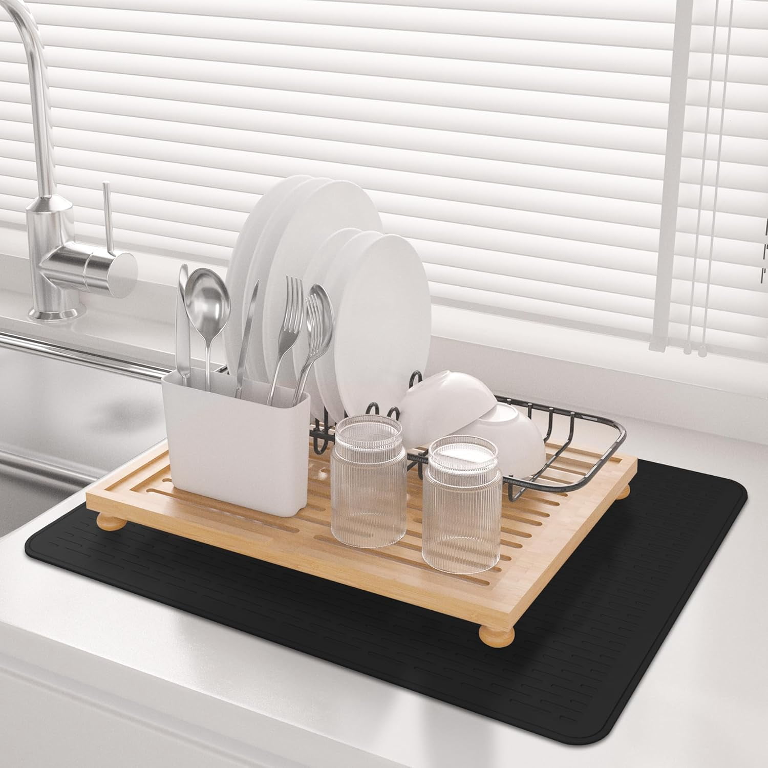 PLERISE Stove Top Cover for Electric Stove- Range Covers for Electric Stove,Silicone XXL Dish Drying Mat, Glass Cooktop Covers, Flat RV Range top Mats (Black, 30"x21") Black,30"x21"