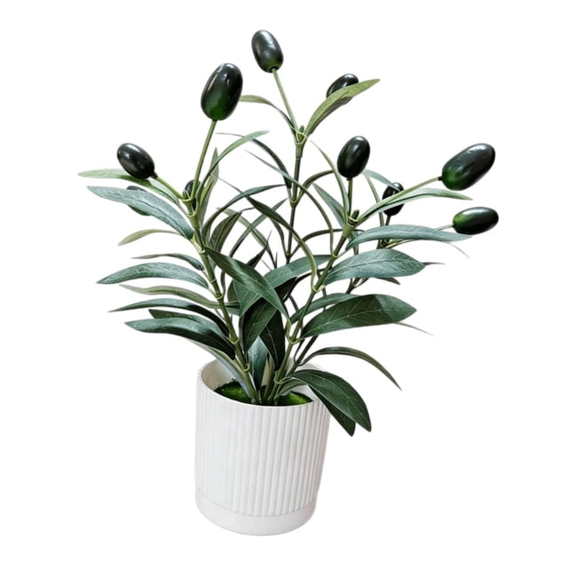 Planta Artificial de Olivo para Decoración de Mesa, Planta Artificial para Estante, Oficina O Hogar.