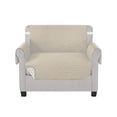 thumbnail image 1 of Cubre Sillones de Microfibra Mubson Beige Antideslizante Impermeable para 1 Asiento, 1 of 1