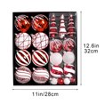 thumbnail image 3 of Artesanías Decorativas Adornos navideños para árbol: 30 bolas colgantes de plástico nevado para decoración de fiestas navideñas. Rkxzt, 3 of 9