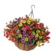 thumbnail image 3 of Cesta colgante de flores artificiales para plantas, decoración de arreglos florales artificiales B, 3 of 9