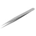 thumbnail image 3 of Eyelash Tweezers, Stainless Steel Ergonomic Eyelash Arc Shape Tweezers  For Nail Art For Eyelash Extension ST-12-Rough Handle Straight Head, 3 of 8