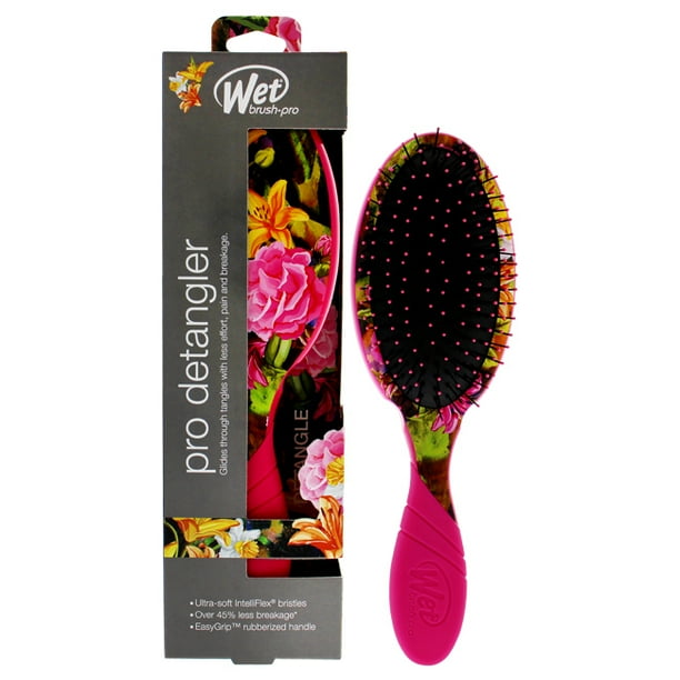 Wet Brush Pro Detangler Hyper Floral Brush Pink Hair Brush 1 Pc