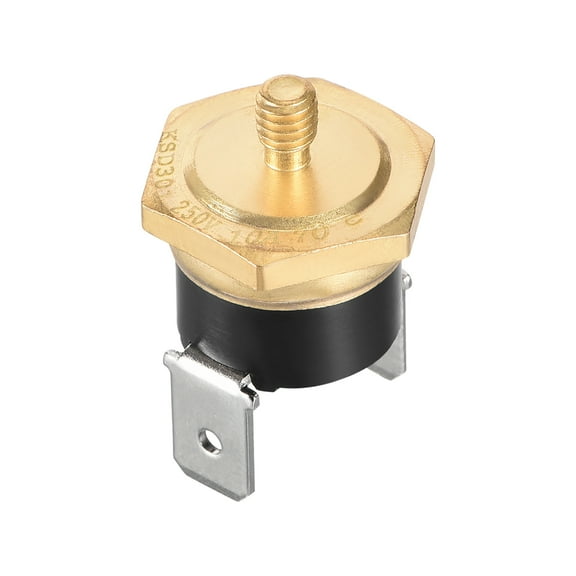 Uxcell KSD301 Thermostat 70°C N.C 10A Temperature Control Switch Copper