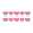 Pink, variant on 10PCS Reflective Heart Car Stickers Waterproof Decorative Decals Removable For Vehicle Exterior Scratch Cover Adhesive