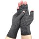thumbnail image 3 of Yaju Fingerless Arthritis Compression Gloves Raynauds Gloves Rheumatoid Osteoarthritis Wrist Supports -hand Pain Relief(1 Pair, Gray), 3 of 5