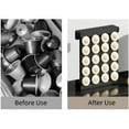 thumbnail image 5 of Space Saving Coffee Capsule Holder Wall Mounted Organizer with 20 Storage Holes Black, 5 of 9