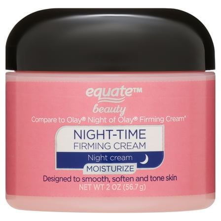 Equate Night Time Firming Cream for Face Care to Smooth & Soften Skin, 2 oz, Compare to Olay® Night of Olay® Firming Cream