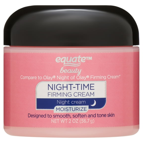 Equate Night Time Firming Cream for Face Care to Smooth & Soften Skin, 2 oz, Compare to Olay® Night of Olay® Firming Cream