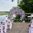 thumbnail image 7 of Babibeauty 12 Pack 3.6 Feet Artificial Fake Wisteria Vine Ratta Hanging Garland Silk Flowers String Home Party Wedding Decor (Purple), 7 of 7