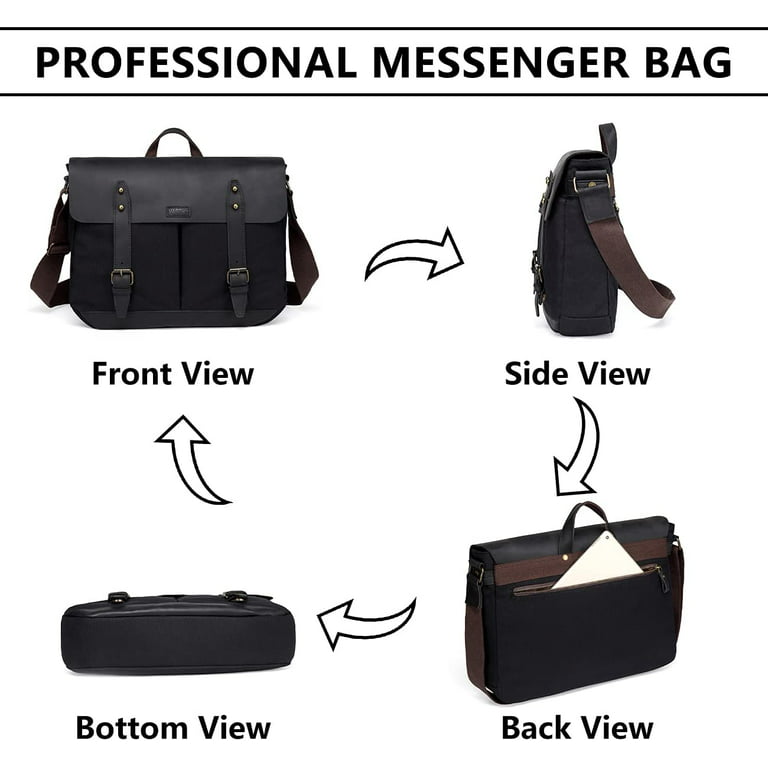 7919-Men Messenger on Convas Crossbody Bag