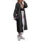 thumbnail image 1 of Chaqueta tipo cárdigan de punto largo con frente abierto para mujer Chaqueta tipo suéter con capucha gruesa, 1 of 2