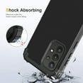 thumbnail image 4 of for Samsung Galaxy A32 5G Case, 3 in 1 Heavy Duty Rugged Hybrid Anti Slip Shockproof Hard PC Cover Soft Silicone Bumper Non-Slip Protective Phone Case Cover for Samsung Galaxy A32 5G,Black, 4 of 7