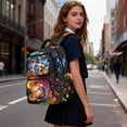 thumbnail image 4 of KUIFORTI Baseball Print School Bag for Kids Versatile Backpack with Multiple Organizer Pockets Waterproof Outdoor Teen Boys Bookbag for Elementary Middle School, 4 of 7