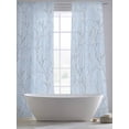 thumbnail image 5 of Blue Branches Sheer Curtains 96 Inch Length 2 Panels Set - Light Filtering Window Treatments, Vintage Art Farmhouse Rod Pocket Semi Curtains for Living Room/Bedroom/Kitchen Décor, 104"W x 96"L, 5 of 7