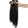 thumbnail image 4 of LELINTA 12"-20" Silky Straight Jet Black 1 Bundle Bulk Human Hair Extensions 50g, 4 of 5