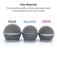 thumbnail image 3 of Maoww Grille de Microphone de Remplacement Portable Professionnelle Détachable Filaire Sans Fil avec Éponge Intégrée pour Fête KTV Concert Tête de Micro Type 5 Argent, 3 of 8