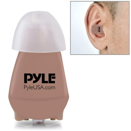 PYLE PHLHA57 - Hearing Assistance Amplifier Aid - Mini In-Ear Impaired Hearing Amplifier with Built-in Rechargeable