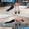 thumbnail image 6 of Yes4All 60 lbs Kettlebell Heavy Cast Iron Solid Smooth Handle Weights for Women/Men, Strength Training Equipment, 6 of 7