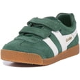 thumbnail image 6 of Gola Classics Harrier Velcro Kid's Classic 2 Hook And Loop Strap Sneakers In Green Size 3, 6 of 6