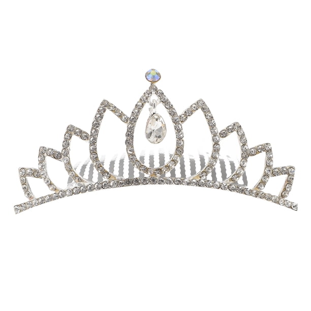 KAKOWELY Peineta de corona nupcial para boda, peineta de corona de novia, tiara para mujer, tocado de novia con clip
