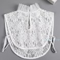 thumbnail image 6 of LoudSung Fake Collar Detachable Half Shirt Blouse False Collar Floral Lace Hollow Stand Top Elegant for Women Girls, 6 of 7