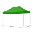 thumbnail image 2 of Ilios Innova | Toldo Plegable Verde 3x4.5 Carpa para Exteriores Resistente al Clima, Impermeable, Estructura de Hierro y Tela Oxford 600D., 2 of 9