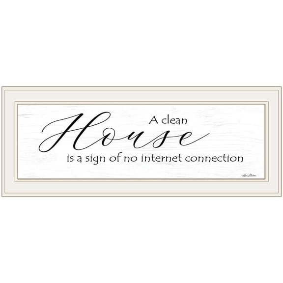A Clean House by Lori Deiter Printed Framed Wall Art Wood Multi-Color