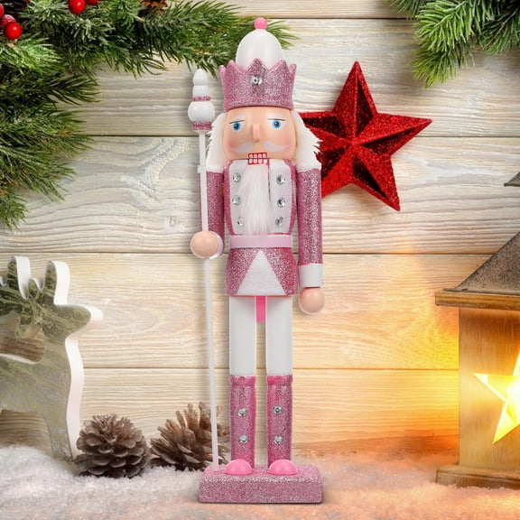 ETEREAUTY Miniature Nutcracker Figures Nutcracker Doll Wooden Decoration for Holiday Season 1Pc
