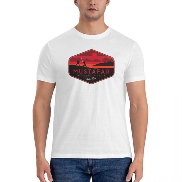 Camiseta clásica Mustafar para hombre camisetas de algodón para hombre camisetas de manga corta
